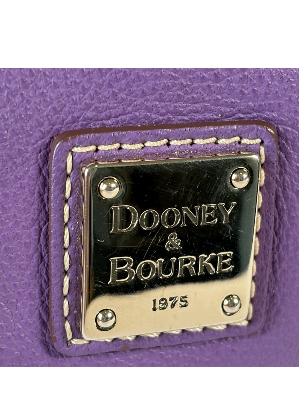 Dooney & Bourke Purple Leather Crossbody Bag - Picture 2 of 16